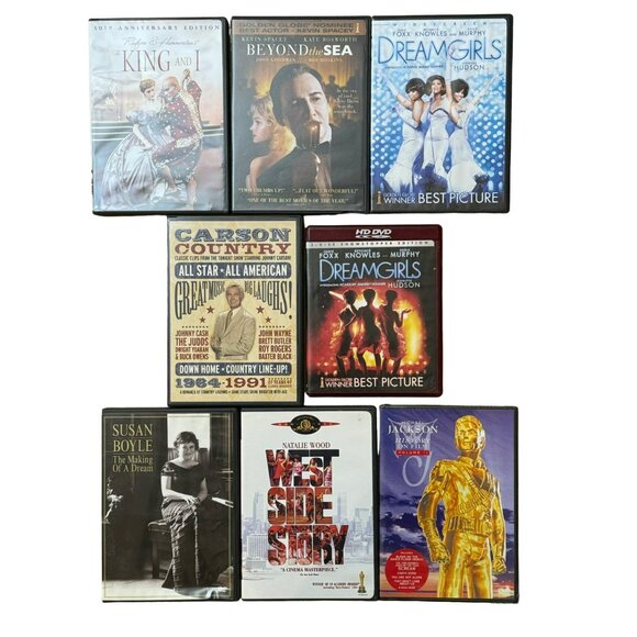 Musicals and Musicians DVDs Lot of 8 Used - Picture 1 of 2